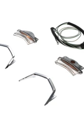 AMD Pair Hood Scoop Complete Bezel & Lamp Assemblies w/ Wiring Harness Ford Fairlane GT 1967                                     - E-67PDLFULLSET - Image 3
