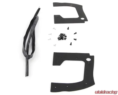 AMD 4-Piece Rear Fender Splash Shield Seals w/ Clips Dodge | Plymouth B-Body 1968-1970 - F-FSR02G