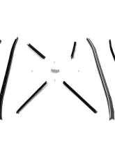 AMD Inner & Outer OE Style Window Felts Dodge | Plymouth E-Body Hardtop | Coupe 1971-1974                                     - FPWX198 - Image 3