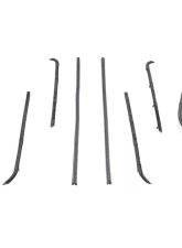 AMD Front Door Window Channel Kit w/ Black Bead Felts Chevrolet | GMC C/K Pickup Truck | Suburban 1964-1966                                     - G-WFK111164A - Image 2