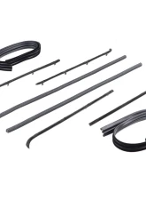 AMD Front Door Window Channel Kit w/ Black Bead Felts Chevrolet | GMC C/K Pickup Truck | Suburban 1964-1966                                     - G-WFK111164A - Image 3