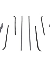 AMD Front Door Window Channel Kit w/ Black Bead Felts Chevrolet | GMC C/K Pickup Truck | Suburban 1964-1966                                     - G-WFK111164A - Image 3