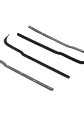 AMD 4-Piece Black Front Door Beltline Window Felts Ford F-100 | F-250 | F-350 Pickup 1961-1966                                     - R-FT104 - Image 2