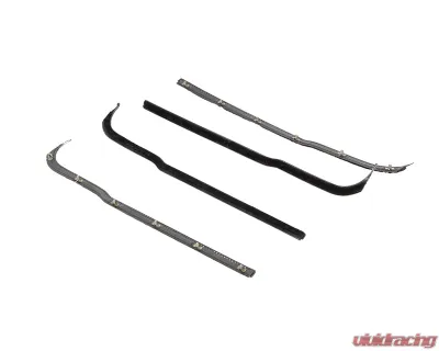 AMD 4-Piece Black Front Door Beltline Window Felts Ford F-100 | F-250 | F-350 Pickup 1961-1966 - R-FT104