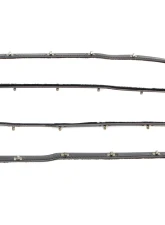 AMD 4-Piece Black Front Door Beltline Window Felts Ford F-100 | F-250 | F-350 Pickup 1961-1966                                     - R-FT104 - Image 3