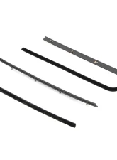 AMD 4-Piece Black Front Door Beltline Window Felts Ford F-Series Pickup 1971-1972                                     - R-FT107 - Image 2
