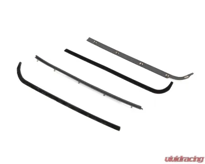 AMD 4-Piece Black Front Door Beltline Window Felts Ford F-Series Pickup 1971-1972 - R-FT107