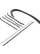 AMD 8-Piece Door Window Channel Seal Kit Ford F1 | F2 Pickup Truck 1948-1952                                     - R-FT133 - Image 2