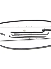 AMD 8-Piece Front Door Window Channel Kit w/ Black Bead Beltline Felts Ford F-Series Pickup 1961-1966                                     - R-FT167 - Image 3