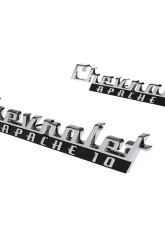 AMD Pair "Chevrolet Apache 10" Front Fender Emblems Chevrolet C/K Pickup Truck | Suburban 1960                                     - T-9105 - Image 2
