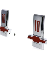 AMD Pair "10" Front Fender Emblems Chevrolet C/K Pickup Truck | Suburban 1963                                     - T-9275 - Image 2