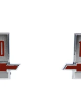 AMD Pair "10" Front Fender Emblems Chevrolet C/K Pickup Truck | Suburban 1963                                     - T-9275 - Image 3