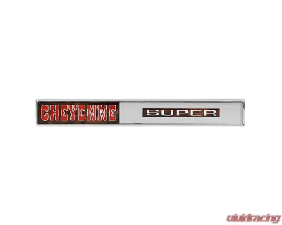 AMD "CHEYENNE SUPER" Glove Box Door Emblem Chevrolet C/K Truck 1971 - T-9710