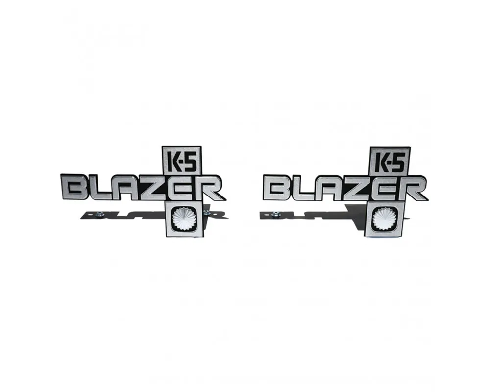 AMD Pair "K5 Blazer" Fender Emblems Chevrolet C/K Blazer 1981-1988 - T-9906