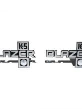 AMD Pair "K5 Blazer" Fender Emblems Chevrolet C/K Blazer 1981-1988                                     - T-9906 - Image 3