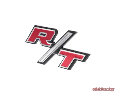 AMD LH/RH "R/T" Hood Scoop Side Emblem w/ Mounting Studs Dodge Charger 1970 - T-MP6050
