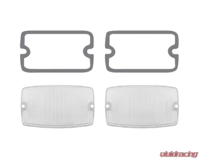 AMD 4-Piece Set Park Lamp Lenses w/ Gaskets Dodge | Plymouth A-Body 1973-1976 - X135-1073-S