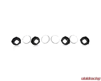 AMD LH/RH 8-Piece Headlamp Mounting & Retaining Ring Set Pontiac | Chevrolet 1968-1972 - X141-3470-S