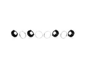 AMD LH/RH 8-Piece Headlamp Mounting & Retaining Ring Set Pontiac | Chevrolet 1968-1972