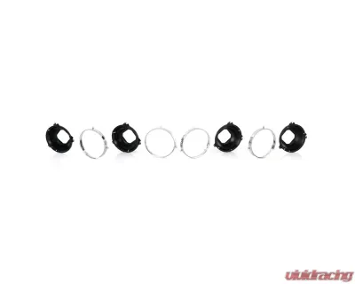AMD LH/RH 8-Piece Headlamp Mounting & Retaining Ring Set Pontiac | Chevrolet 1968-1972 - X141-3470-S
