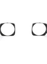AMD Pair Black Headlamp Bezels Chevrolet Chevy II | Nova SS 1968                                     - X145-3068-1P - Image 5