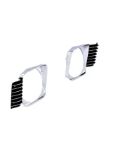 AMD Pair Chrome/Black Headlamp Bezels Chevrolet Chevy II | Nova 1968                                     - X145-3068-P - Image 4