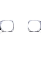 AMD Pair Chrome/Black Headlamp Bezels Chevrolet Chevy II | Nova 1968                                     - X145-3068-P - Image 5