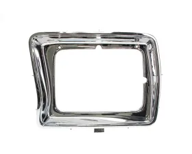 AMD LH Chrome Square Headlamp Bezel Ford F-Series Pickup Truck | Bronco 1978-1979
