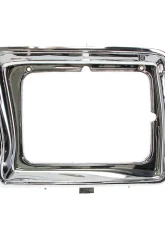 AMD LH Chrome Square Headlamp Bezel Ford F-Series Pickup Truck | Bronco 1978-1979                                     - X145-4578-L - Image 3