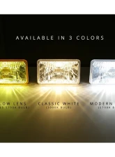 AMD 3-Pin High & Low Beam Standard H4 Wiring Bright White 5700K 4x6" RetroBright LED Forward Facing Light Replacement Bulb                                     - X149-HR465S-57B - Image 4