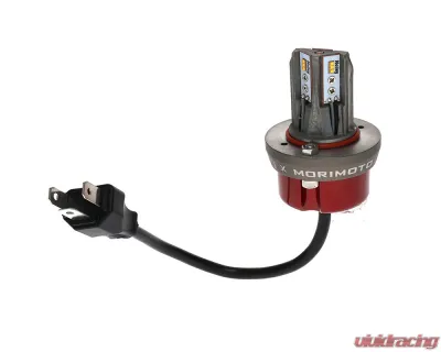 AMD 3-Pin High & Low Beam Standard H4 Wiring Classic White 3000K 5 3/4" RetroBright LED Forward Facing Light Replacement Bulb - X149-HR575R-30LB