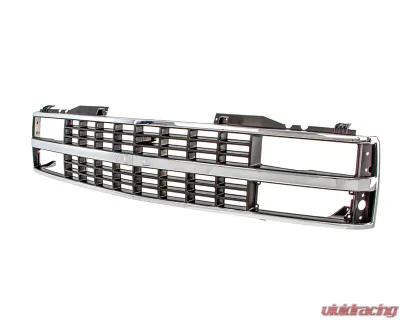 AMD Chrome/Black Dual Headlight Grille Shell Chevrolet C/K Pickup | SUV 1988-1993 - X150-4088-22
