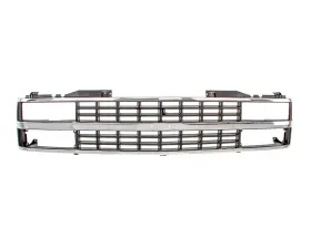 AMD Chrome/Black Dual Headlight Grille Shell Chevrolet C/K Pickup | SUV 1988-1993