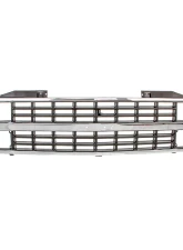 AMD Chrome/Black Dual Headlight Grille Shell Chevrolet C/K Pickup | SUV 1988-1993                                     - X150-4088-22 - Image 3