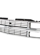 AMD Chrome/Gray Composite Headlight Grille Shell Chevrolet C/K Pickup | SUV 1994-1998                                     - X150-4094-21 - Image 2