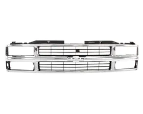AMD Chrome/Gray Composite Headlight Grille Shell Chevrolet C/K Pickup | SUV 1994-1998