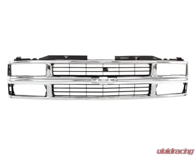 AMD Chrome/Gray Composite Headlight Grille Shell Chevrolet C/K Pickup | SUV 1994-1998 - X150-4094-21