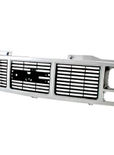 AMD Argent/Silver Single Headlight Grille Shell GMC C/K Pickup | Suburban 1988-1993                                     - X150-4988-1 - Image 2