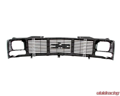 AMD Argent/Silver Single Headlight Grille Shell GMC C/K Pickup | Suburban 1988-1993 - X150-4988-1