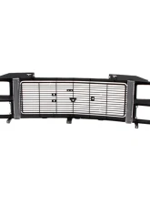 AMD Argent/Black Dual Headlight Grille Shell GMC C/K Pickup | Suburban 1988-1993                                     - X150-4988-21 - Image 3