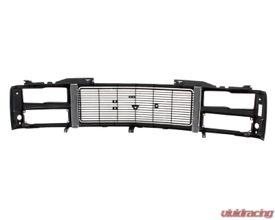 AMD Argent/Black Dual Headlight Grille Shell GMC C/K Pickup | Suburban 1988-1993 - X150-4988-21