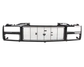 AMD Argent/Black Dual Headlight Grille Shell GMC C/K Pickup | Suburban 1988-1993