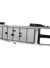 AMD Chrome/Silver/Black Dual Headlight Grille Shell GMC C/K Pickup | Suburban 1988-1993                                     - X150-4988-22 - Image 2