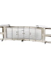 AMD Chrome/Silver/Black Dual Headlight Grille Shell GMC C/K Pickup | Suburban 1988-1993                                     - X150-4988-22 - Image 3