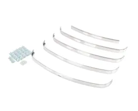 AMD 5-Piece Grille Molding Set w/ Hardware Ford F1 | F2 Pickup Truck w/ Crank Hole 1948-1950
