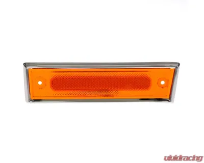 AMD 8 Amber LED Dual Function Front LH Side Marker Lens w/ Stainless Bezel Chevrolet | GMC C/K Truck | Blazer | Jimmy | Suburban 1981-1991 - X240-4081-1DL
