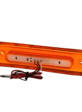 AMD 8 Amber LED Dual Function Front RH Side Marker Lens w/ Stainless Bezel Chevrolet | GMC C/K Truck | Blazer | Jimmy | Suburban 1981-1991                                     - X240-4081-1DR - Image 4