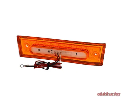AMD 8 Amber LED Dual Function Front RH Side Marker Lens w/ Stainless Bezel Chevrolet | GMC C/K Truck | Blazer | Jimmy | Suburban 1981-1991 - X240-4081-1DR