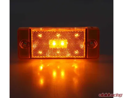 AMD Dual Function 8 Amber LED Front Side Marker Lens Ford Bronco 1970-1977 - X240-4670-D