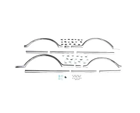 AMD 12-Piece Side Molding Set w/ Clips Chevrolet | GMC C/K Fleetside Shortbed Pickup 1967-1968